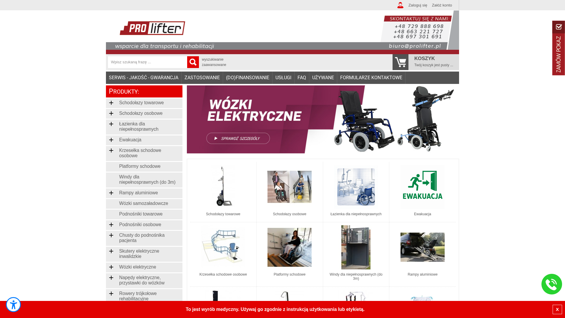 Prolifter - schodołazy i sprzęt rehabilitacyjny