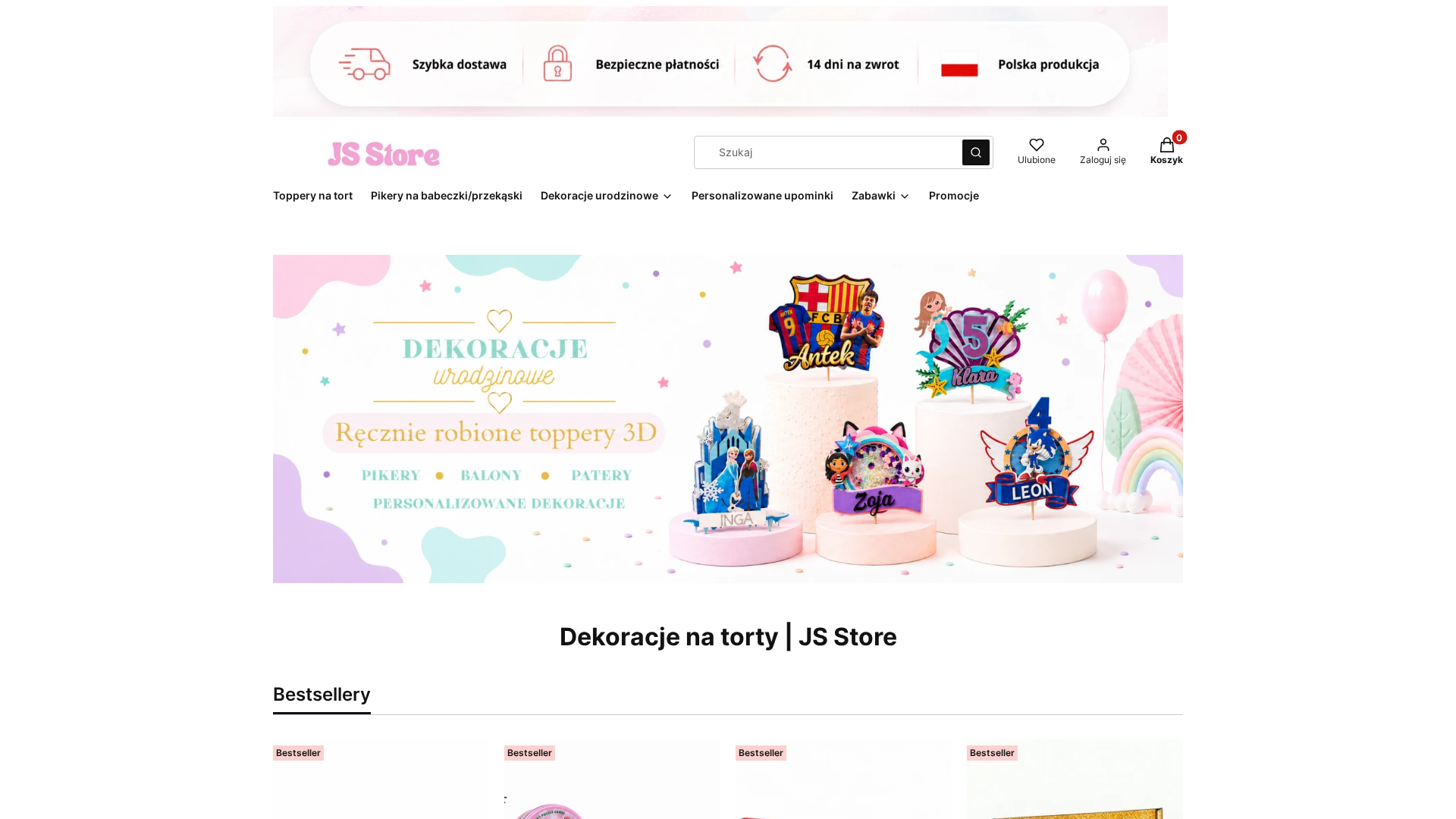 JS Store - Ozdoby na tort